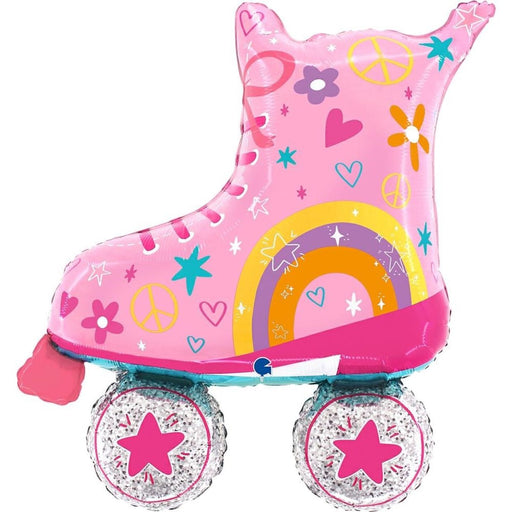 Pink Roller Skates Shape Foil 33"(76 cm)