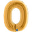 34" Foil Antique Gold Number 0