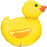 Betallic Foil Rubber Ducky Super Shape 61cm