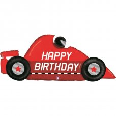 Red Supershape Car Racing Foil Balloon 43'(109cm)