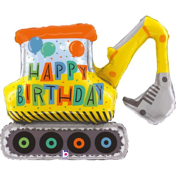 Construction Excavator Foil Balloon 31"/79cm