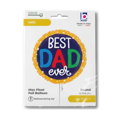Best Dad Ever Foil Balloon 43cm