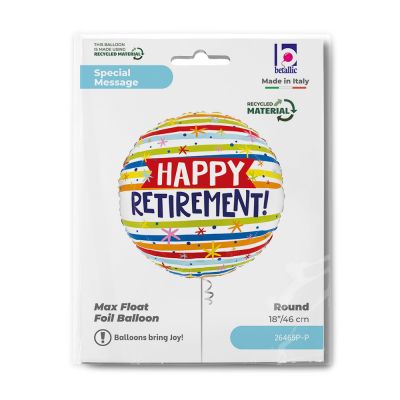 Happy Retirement Foil 18"/46cm