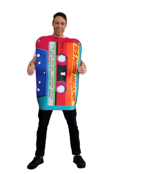 80's Aussie Cassette Tape Adult Costume - One Size