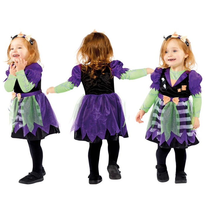 Little Miss Frankie costume showing front, back and side views