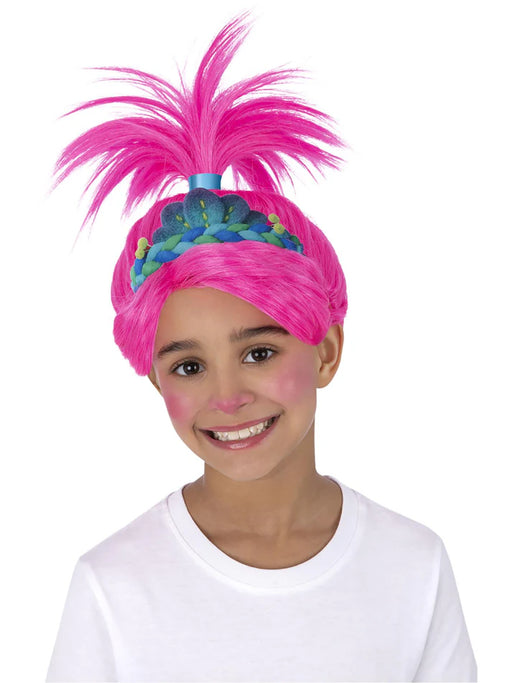Trolls Band Together Poppy Wig with Attached Tiara