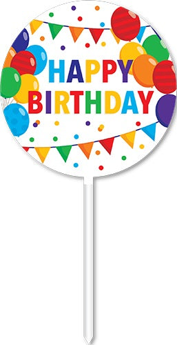 Happy Birthday Acrylic Cake Topper