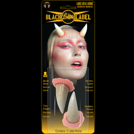 Black Label Latex - Large Devil Horns