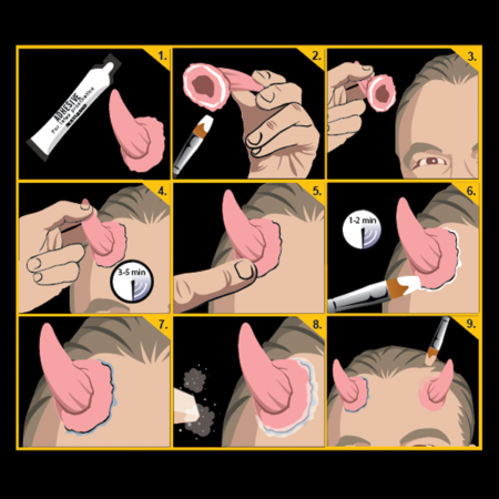 Black Label Latex - Large Devil Horns