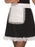 French Maid Costume Adult Large - close-up detail of white lace-trimmed apron on black dress