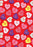 Folded Gift Wrap Girl Candy Hearts
