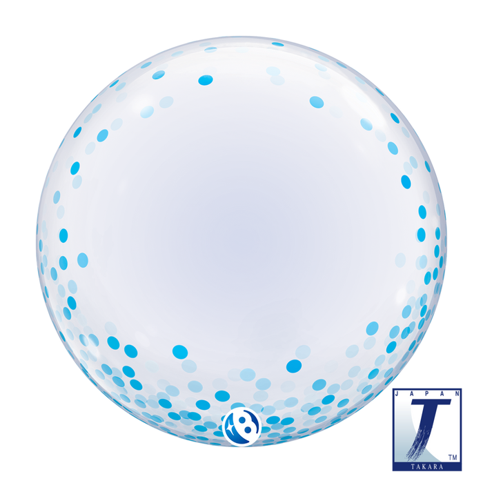 Takara Bubble 60cm (24") Blue Confetti Dots