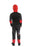 Back view of red and black Deathpool Assassin costume