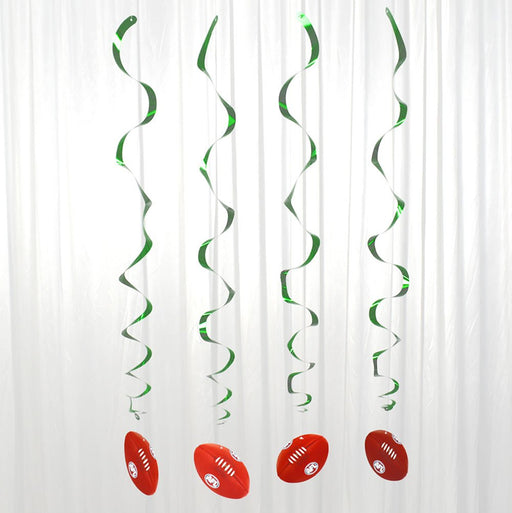 AFL Football Hanging Swirls 90cm Pk 12