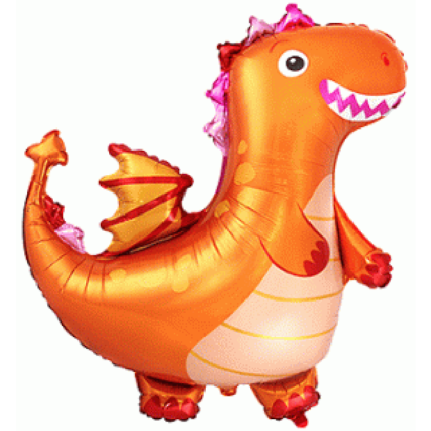 Foil Shape Dragon Orange 92cm (36") -