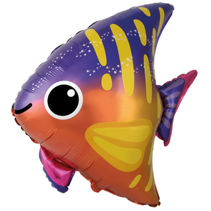 FM Foil Shape Happy Fish (65cm x 67cm)