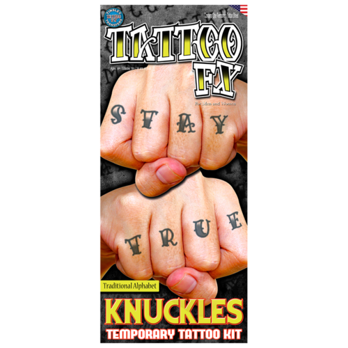 Fx Knuckles Alphabet Tattoos