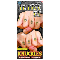 Fx Knuckles Phrases Tattoos