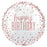 Rose Gold Confetti Happy Birthday Foil 43cm