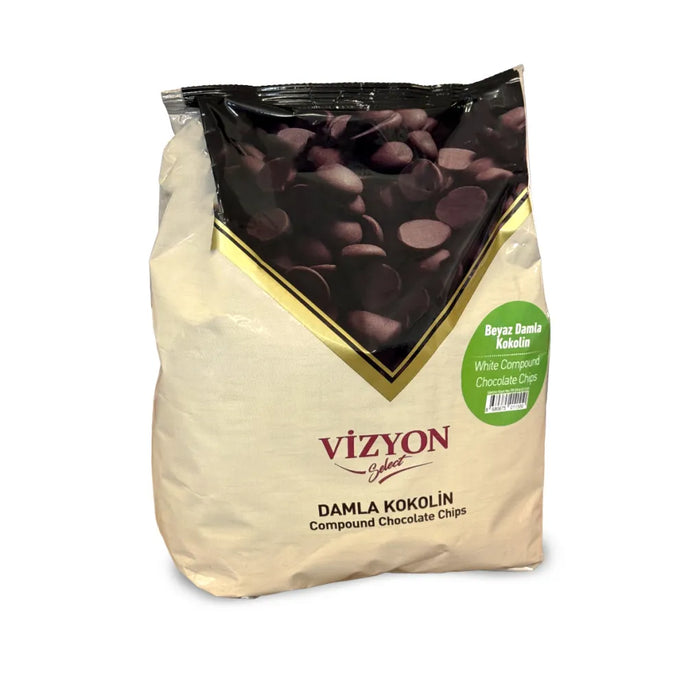 White Compound Chocolate Drops 1kg