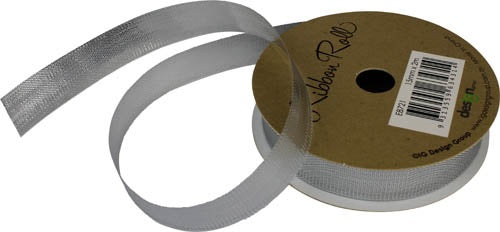 Ribbon Roll 15mm X 2m Silver