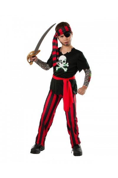 BuccaneerTattooed Pirate Childrens Costume Large