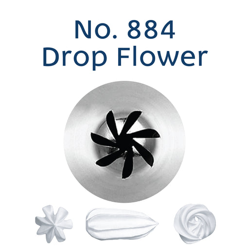 No. 884 Drop Flower Piping Tip