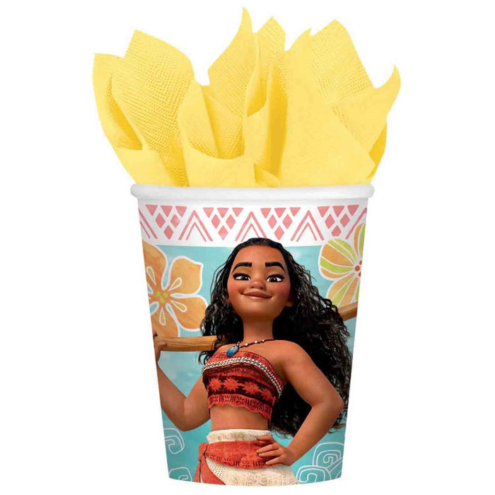 Moana 266ml Paper Cups  8 Pack