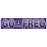 Purple Fremantle Dockers AFL GO FREO supporter banner with club logo
