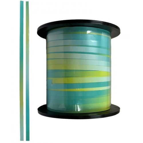 Curling Ribbon 225m - Ombre Satin Green