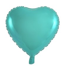 Foil Heart Balloon Teal 18'(40cm)