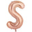 Rose Gold Foil 34'' Letter S