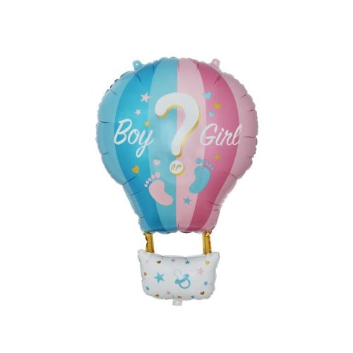 Supershape Foil Hot Air Balloon Boy Or Girl 80cm