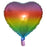 Foil Heart Balloon Rainbow 18'(40cm)