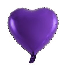 Foil Heart Balloon Purple 18'(40cm)