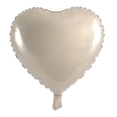 Foil Heart Balloon Champagne 18'(40cm)