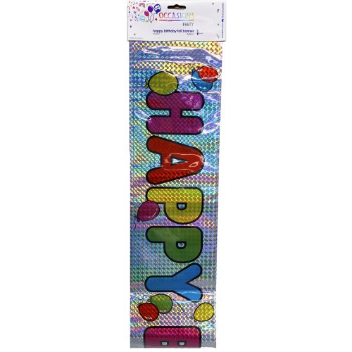 Rainbow Foil Happy Birthday Banner 360cm