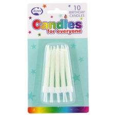 Glow In The Dark Candles 10 Pack