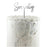 Acrylic Silver Seventy Cake Topper