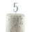 #5 Cake Topper Glitter Silver