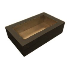 Extra Small Black Grazing/Catering Tray With Lid Size: 258 x 155 x 80mm Pack of 2