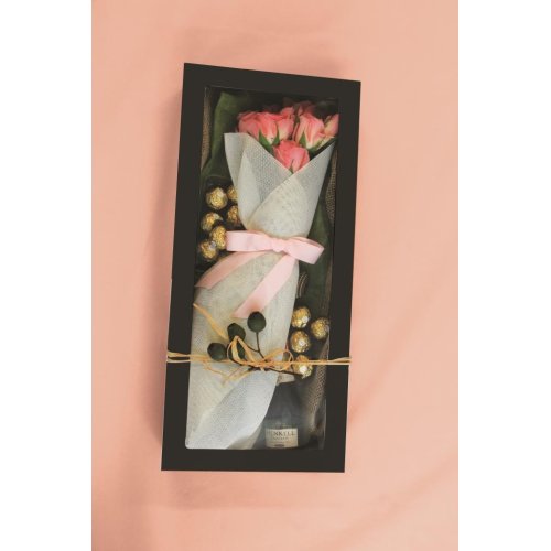 Large Black Grazing/Catering Tray With Lid Size: 560 x 255x 80mm Pack of 2