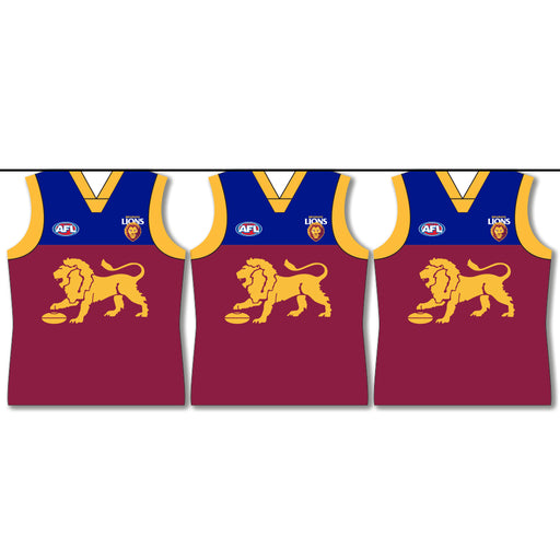 AFL Brisbane Lions Party Bunting 4m