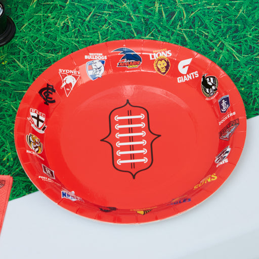 AFL Team Party Plates 8 Pk