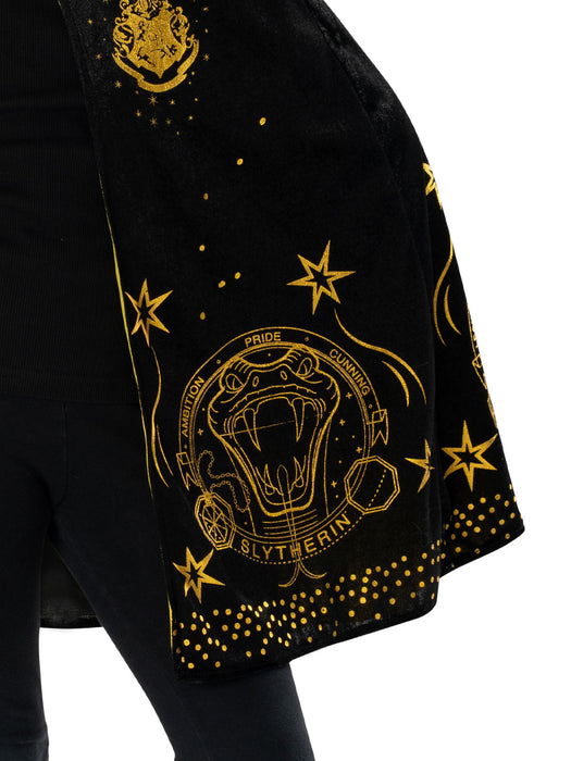 Hogwarts Black And Gold Hooded Robe