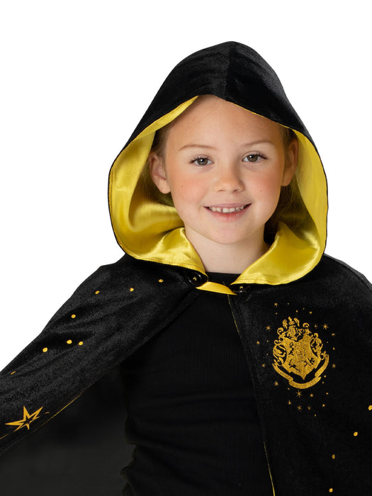 Hogwarts Black And Gold Hooded Robe