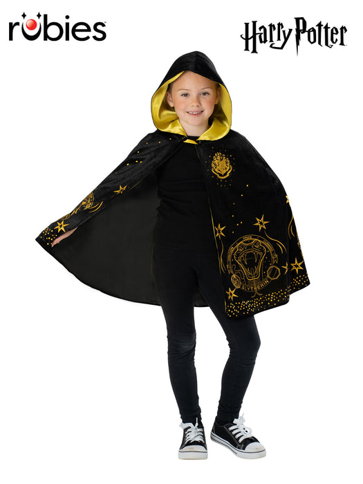 Hogwarts Black And Gold Hooded Robe