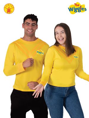 Yellow Wiggle Adult Costume Top XL