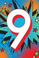 9 Today Birthday Card - Deluxe — Red Fox Party Supplies