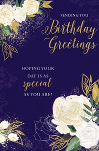 Sending You Greetings Birthday Card